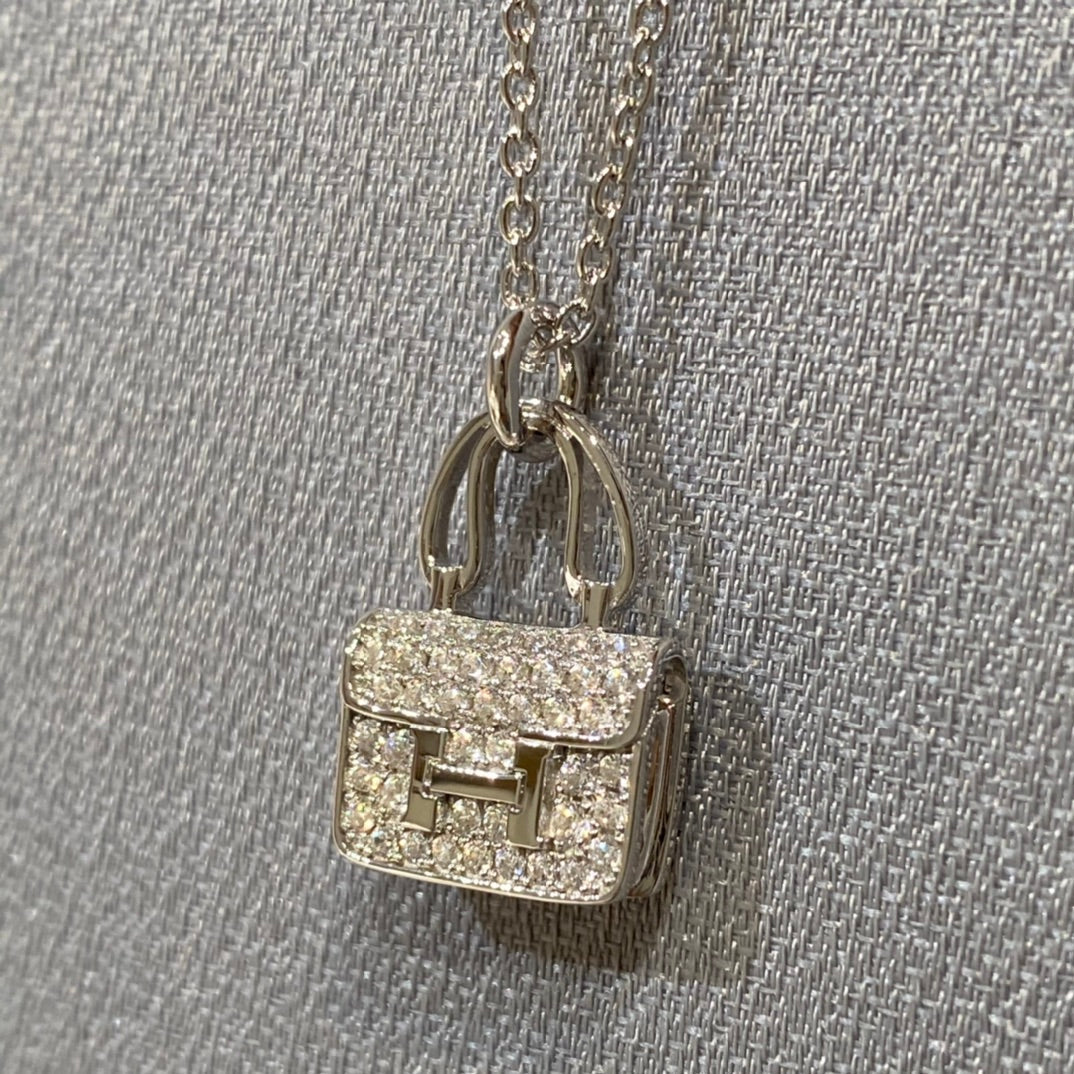 [Clover Jewelry]CONSTANCE PEDANT DIAMOND NECKLACE