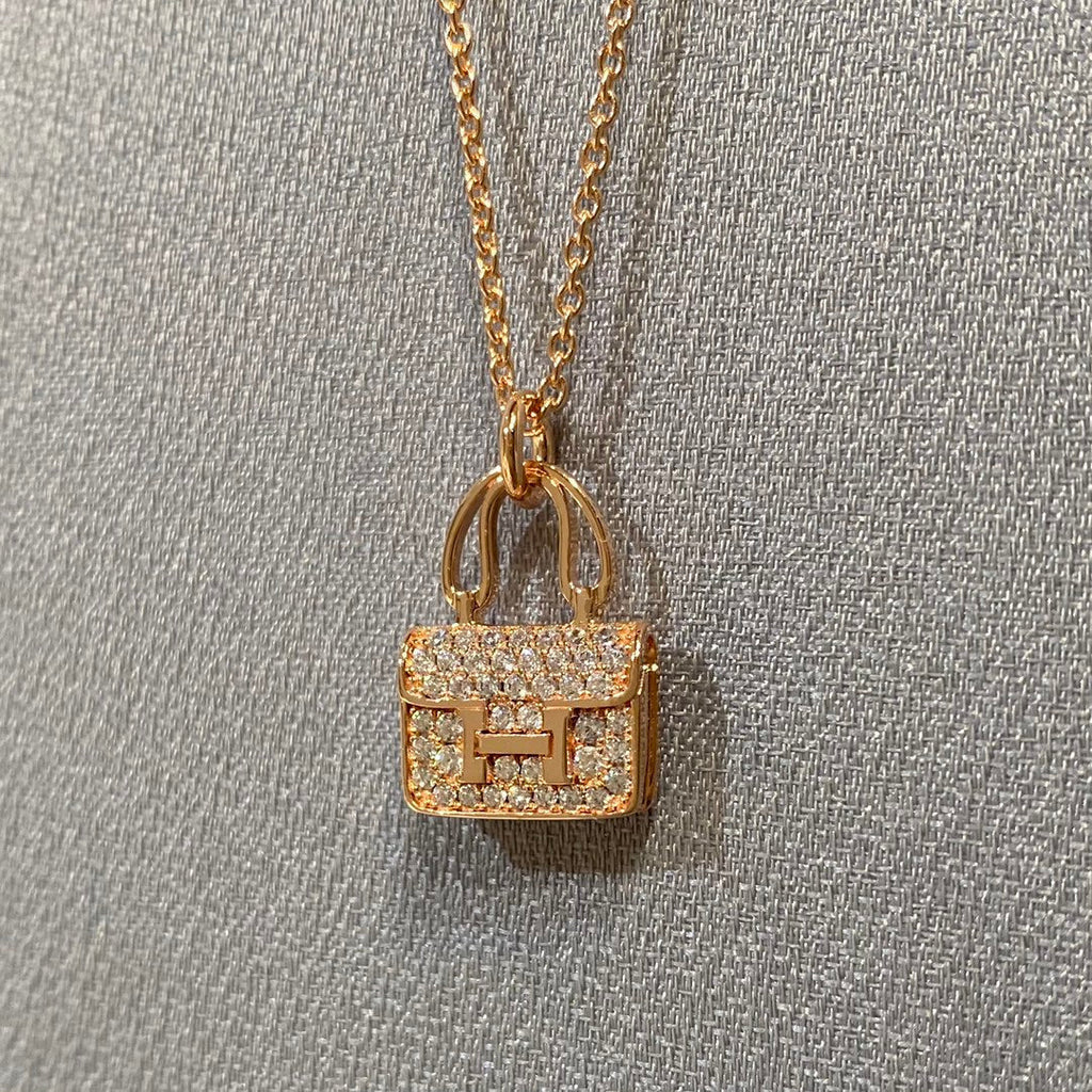 [Clover Jewelry]コンスタンスペンダント ダイヤモンドネックレス