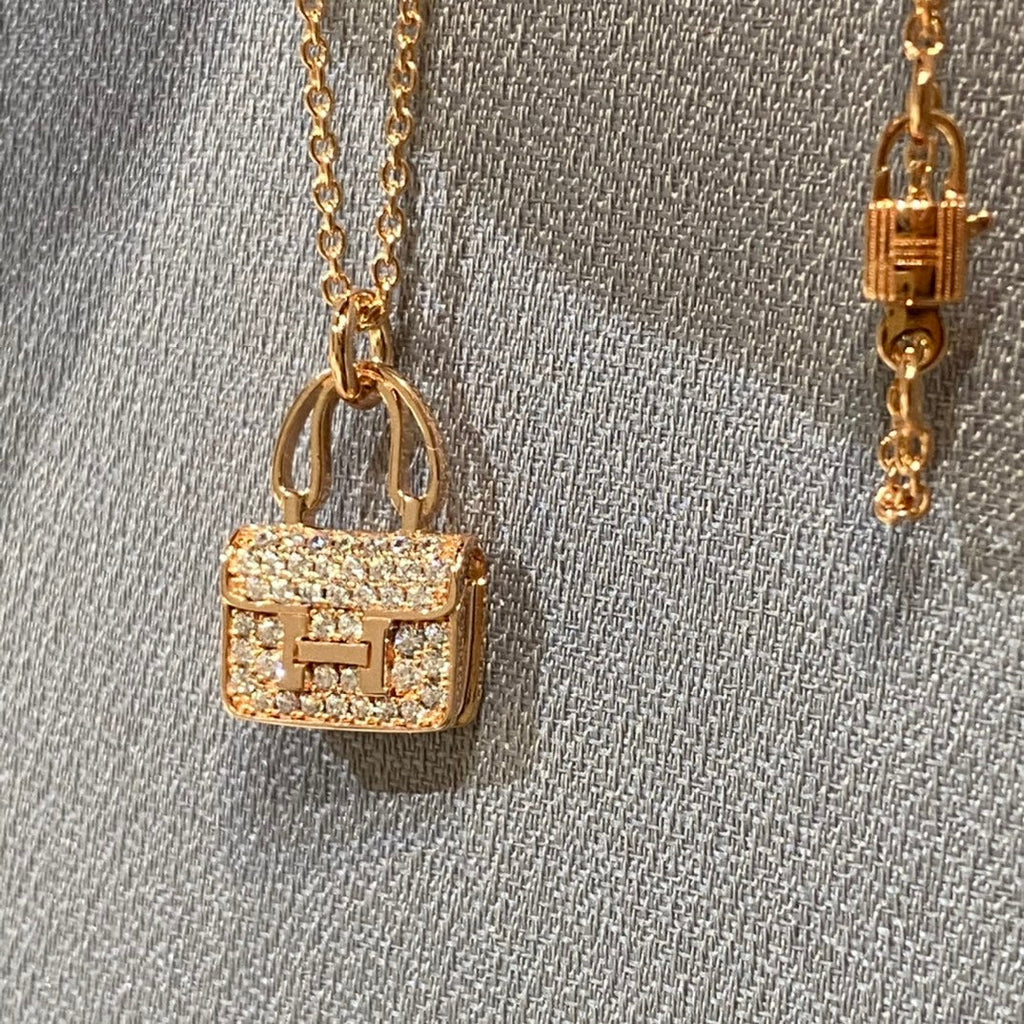 [Clover Jewelry]コンスタンスペンダント ダイヤモンドネックレス