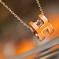 [Clover Jewelry]POP H ペンダント ピンクゴールド