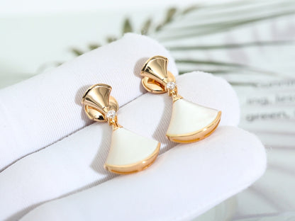 [Clover Jewelery]DREAM MOP PINK GOLD EARRINGS