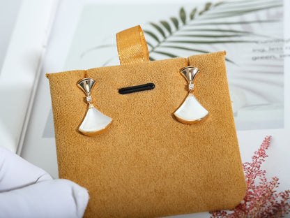 [Clover Jewelery]DREAM MOP PINK GOLD EARRINGS