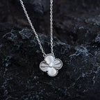 [Clover Jewelry]クローバー 15MM ダイヤモンドレーザーネックレス シルバー