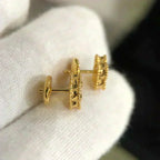 [クローバー・ジュエリー]クローバー ミニ 9.5MM マラカイト イヤリング