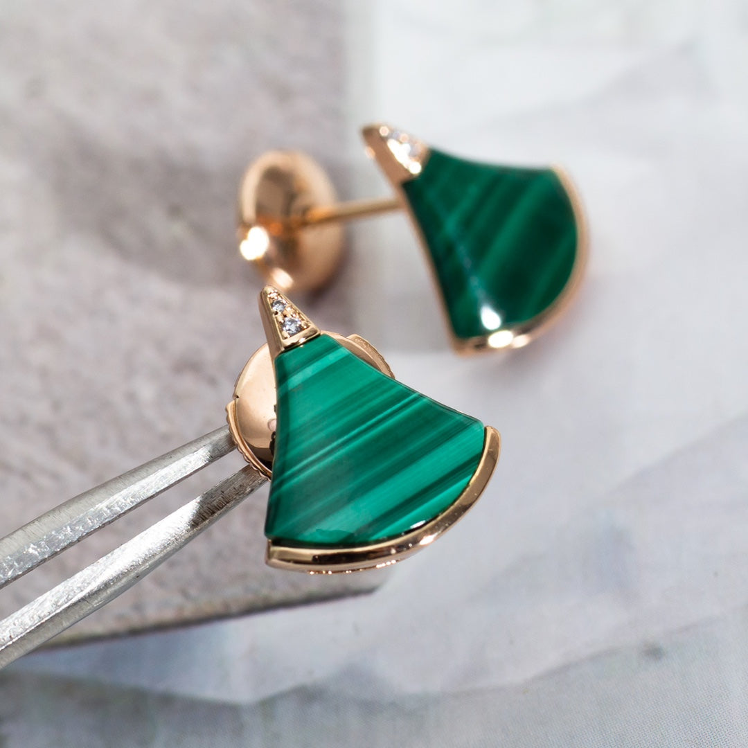 [Clover Jewelery]DIVAS DREAM EARRINGS PINK GOLD