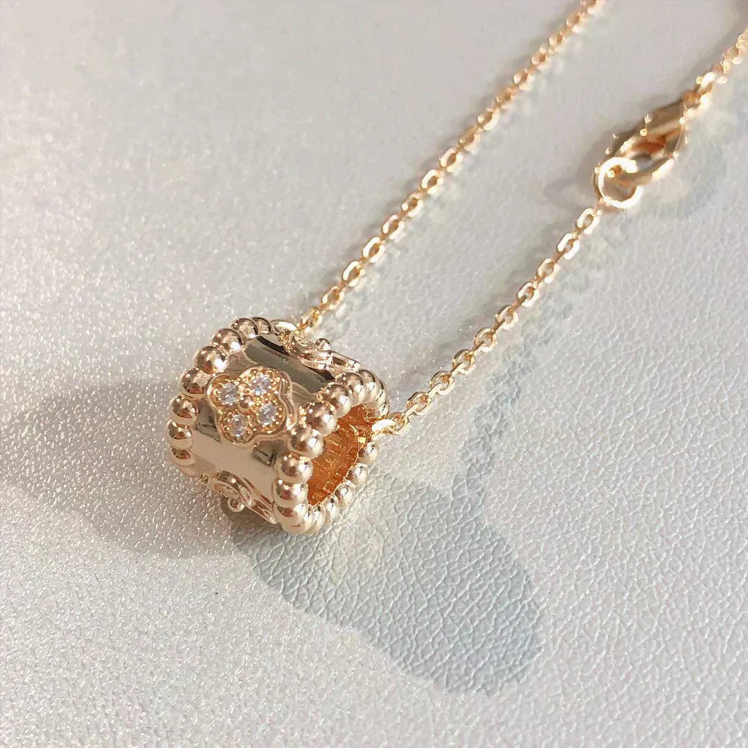[Clover Jewelery]PERLEE PEDANT NECKLACE GOLD / ROSE GOLD