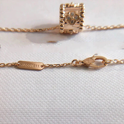 [Clover Jewelery]PERLEE PEDANT NECKLACE GOLD / ROSE GOLD