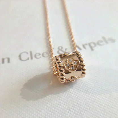 [Clover Jewelery]PERLEE PEDANT NECKLACE GOLD / ROSE GOLD