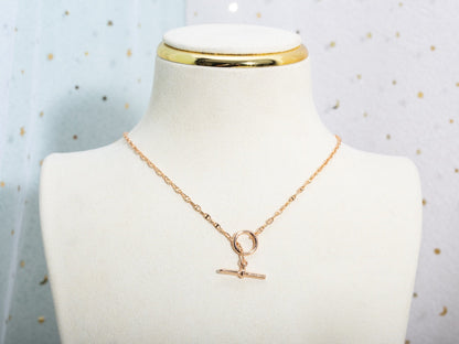 [Clover Jewelery]ECHAPPEE NECKLACE PINK GOLD