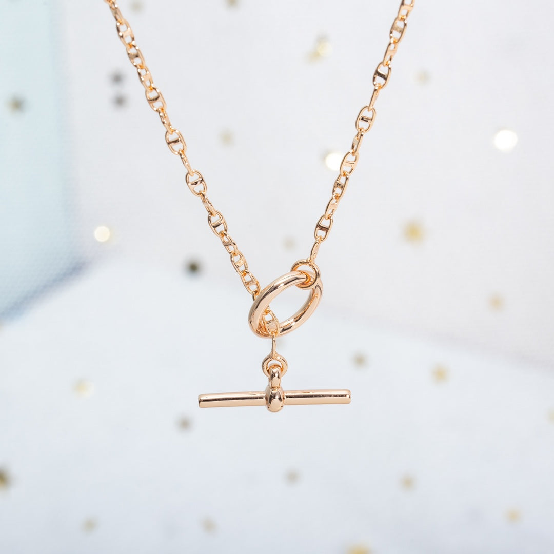 [Clover Jewelery]ECHAPPEE NECKLACE PINK GOLD