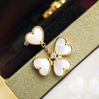 [Clover Jewelry]クローバースウィートホワイトマザーオブパールピアス