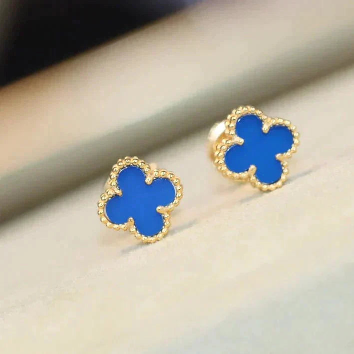 [Clover Jewelry]CLOVER MINI 9,5MM TÜRKIS OHRRINGE