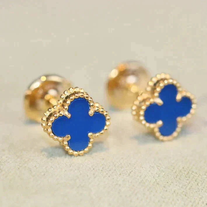 [Clover Jewelry]CLOVER MINI 9,5MM TÜRKIS OHRRINGE