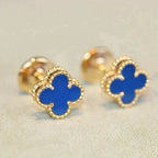 [Clover Jewelry]CLOVER MINI 9,5MM TÜRKIS OHRRINGE