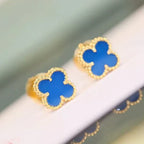 [Clover Jewelry]CLOVER MINI 9,5MM TÜRKIS OHRRINGE