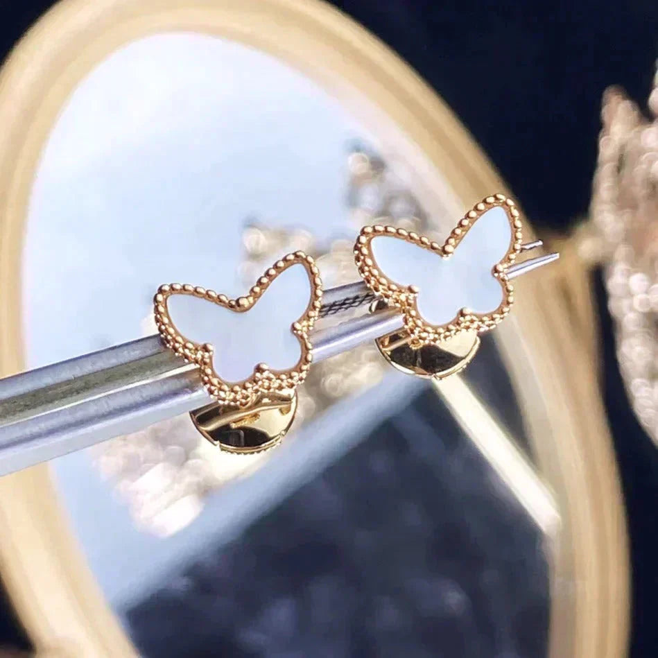 [Clover Jewelry]SWEET BUTTERFLY MOP OHRSTECKER