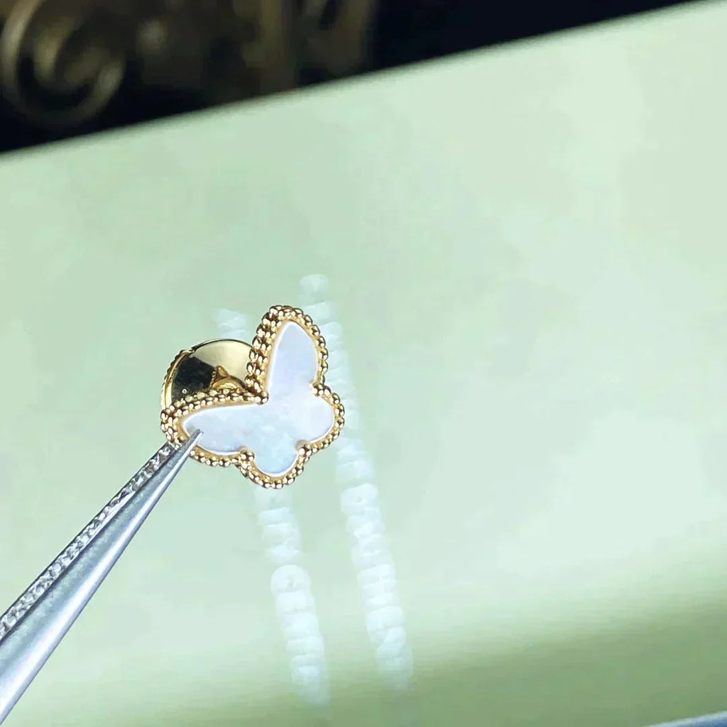 [Clover Jewelry]SWEET BUTTERFLY MOP OHRSTECKER