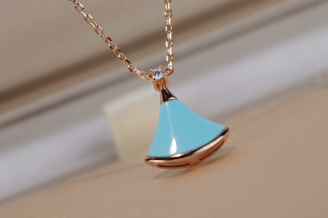 [Clover Jewelery]DREAM NECKLACE TURQUOISE PINK GOLD