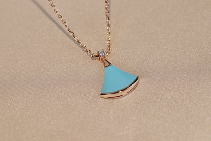 [Clover Jewelery]DREAM NECKLACE TURQUOISE PINK GOLD
