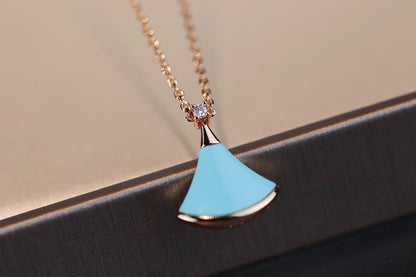 [Clover Jewelery]DREAM NECKLACE TURQUOISE PINK GOLD