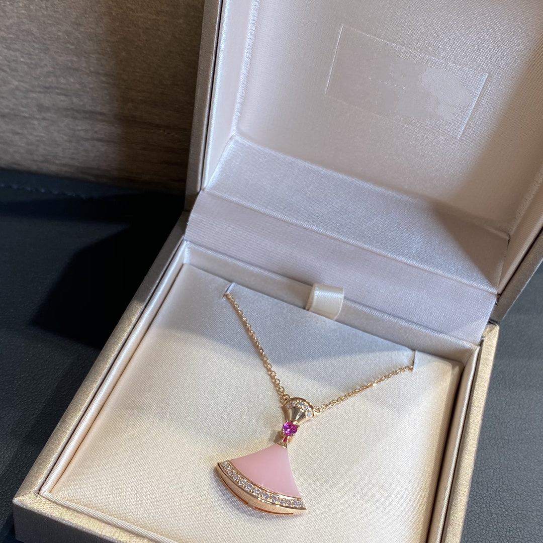 [Clover Jewelry]DREAM NECKLACE PINK OPAL