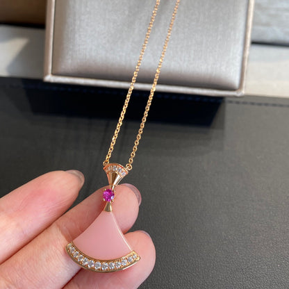 [Clover Jewelery]DREAM NECKLACE PINK OPAL