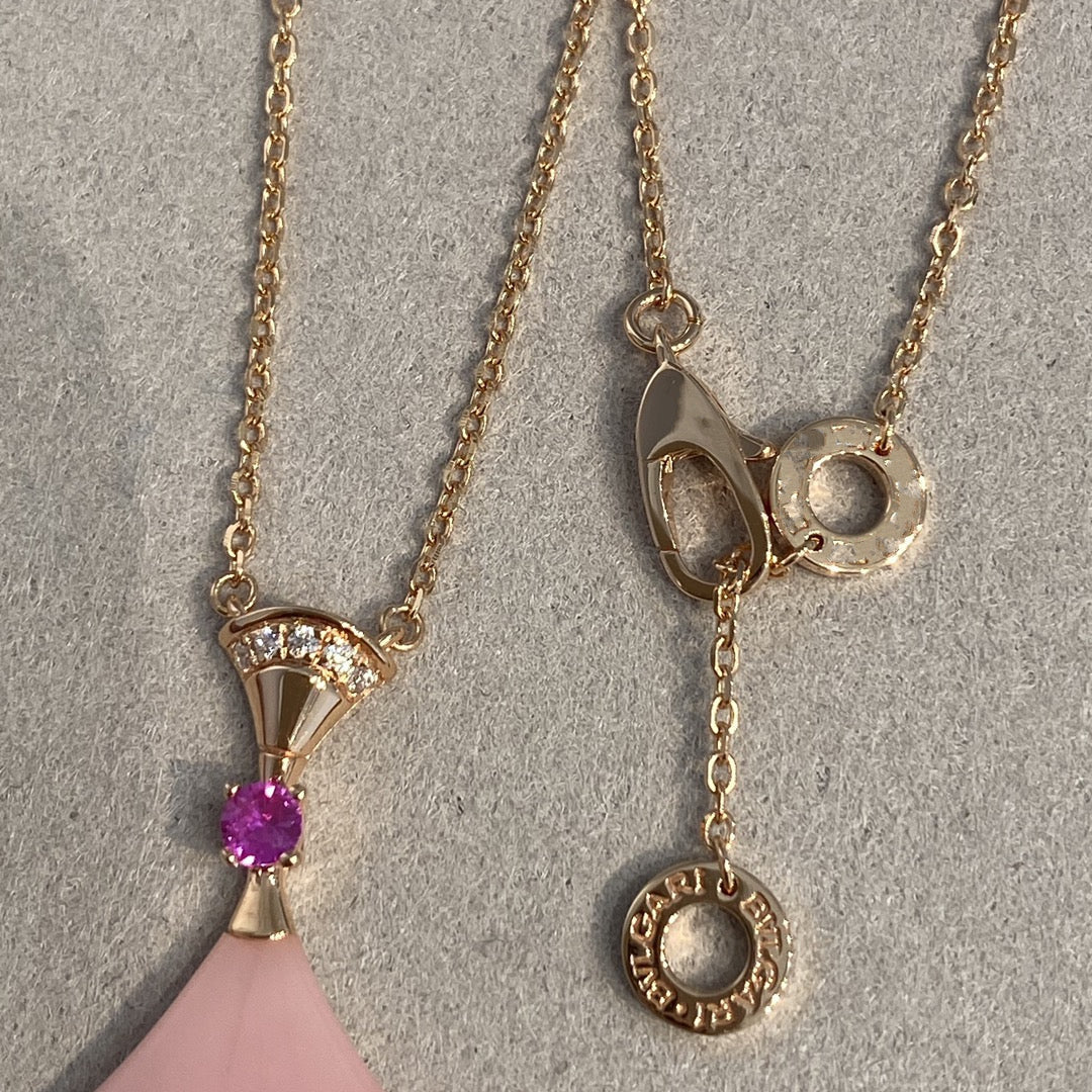 [Clover Jewelery]DREAM NECKLACE PINK OPAL