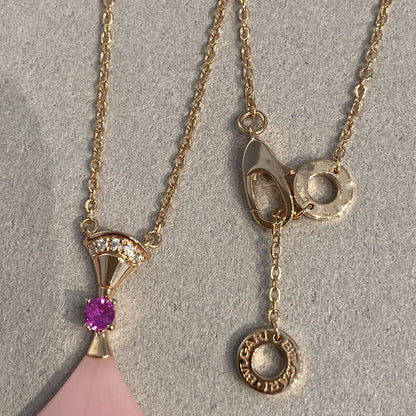 [Clover Jewelery]DREAM NECKLACE PINK OPAL