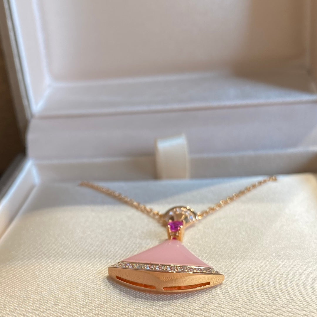 [Clover Jewelery]DREAM NECKLACE PINK OPAL