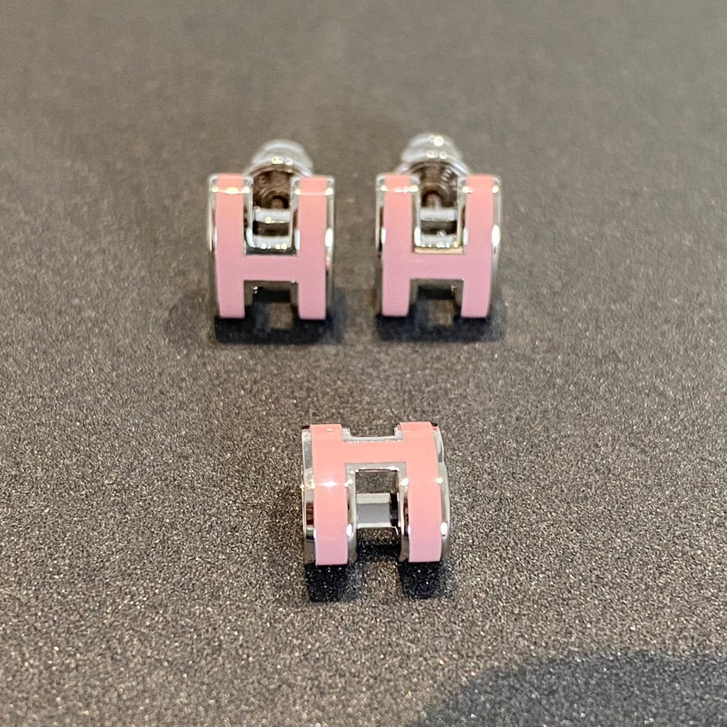 [Clover Jewelry]MINI POP H SILBEROHRRINGE PINK