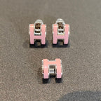 [Clover Jewelry]MINI POP H SILBEROHRRINGE PINK