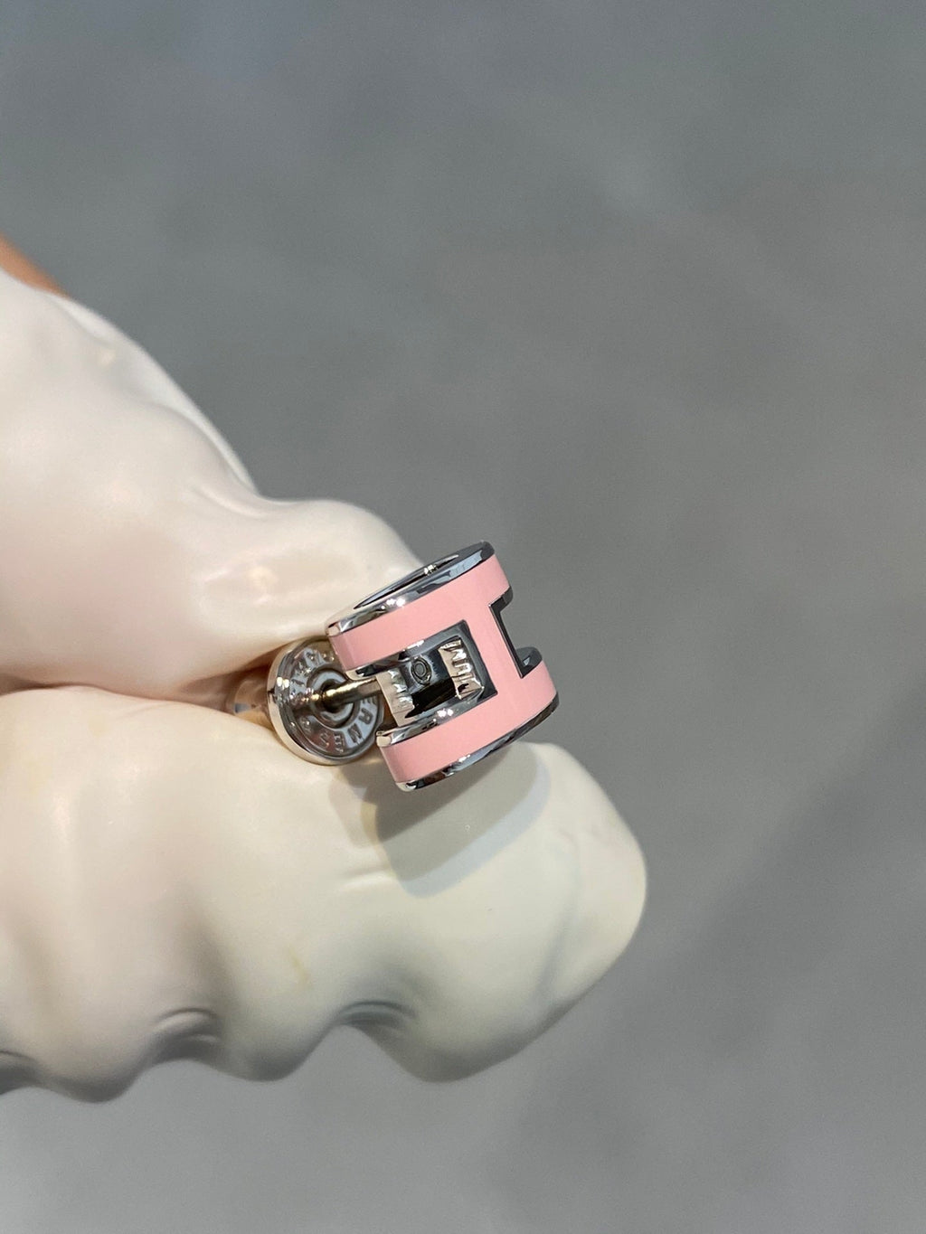 [Clover Jewelry]MINI POP H SILBEROHRRINGE PINK