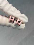 [Clover Jewelry]MINI POP H SILBEROHRRINGE PINK