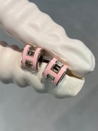 [Clover Jewelry]MINI POP H SILBEROHRRINGE PINK