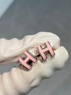 [Clover Jewelry]MINI POP H SILBEROHRRINGE PINK