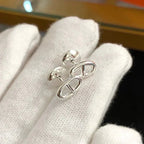 [Clover Jewelry]CHAINE KLEINE OHRRINGE GOLD UND SILBER