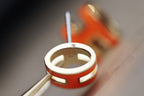 [Clover Jewelry]MINI POP H EARRINGS ORANGE