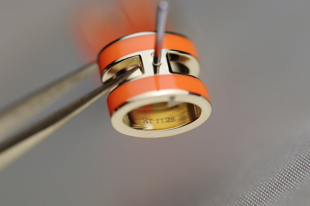 [Clover Jewelery]MINI POP H EARRINGS ORANGE