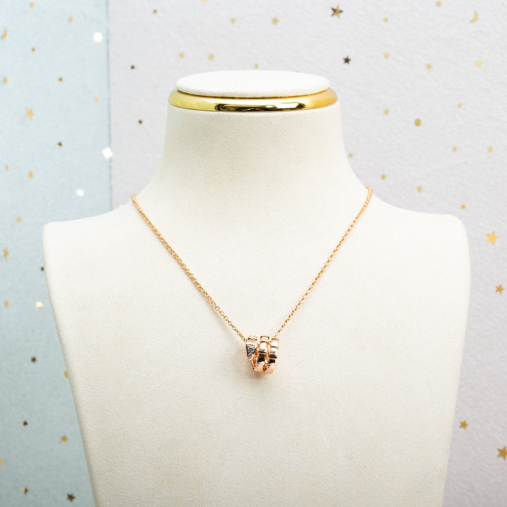 [Clover Jewelry]セルペンティ ピンクゴールド ネックレス ダイヤモンド