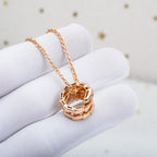 [Clover Jewelry]セルペンティ ピンクゴールド ネックレス ダイヤモンド