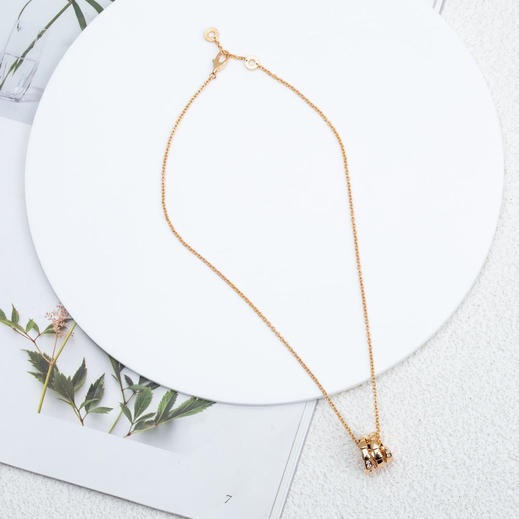 [Clover Jewelry]セルペンティ ピンクゴールド ネックレス ダイヤモンド