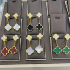 [Clover Jewelry]クローバー 2モチーフ ダイヤモンド ピアス（複数選択可）