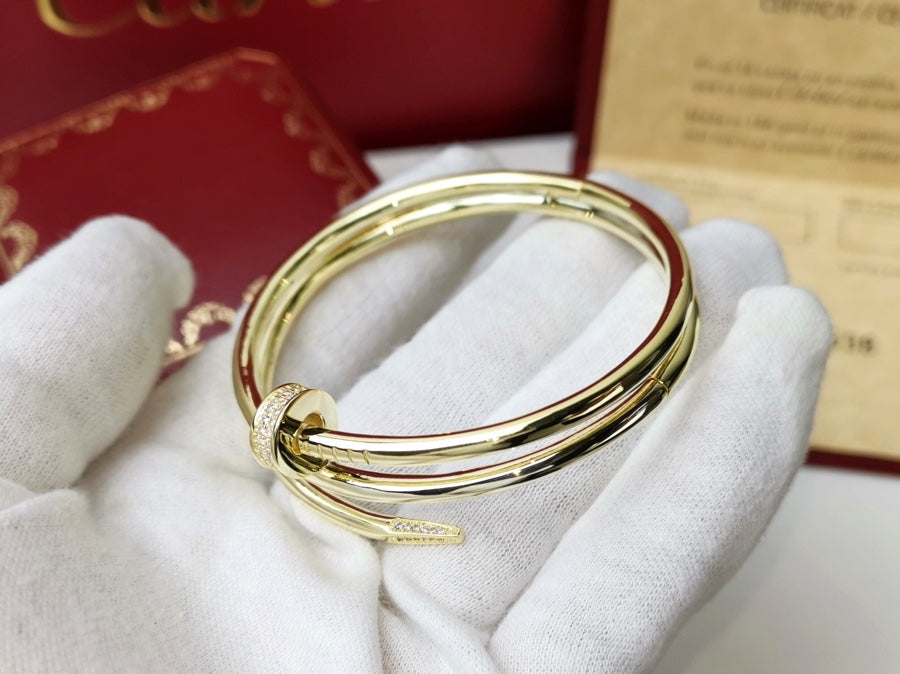 [Clover Jewelry]JUSTE BRACELET 3.5MM DOUBLE ROW DIAMOND