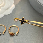 [Clover Jewelry]STAR 1 DIAMOND OPEN RING
