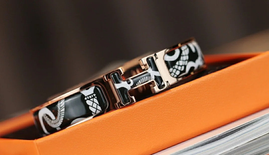 [Clover Jewelry]H TARTAN BRACELET 12MM