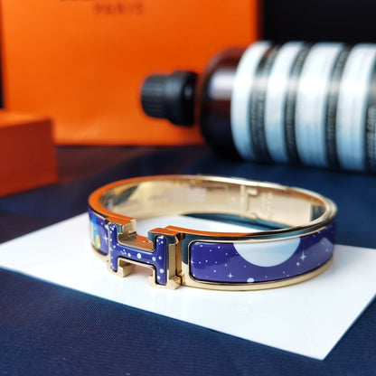 [Clover Jewelery]H STAR AND MOON BRACELET 12MM