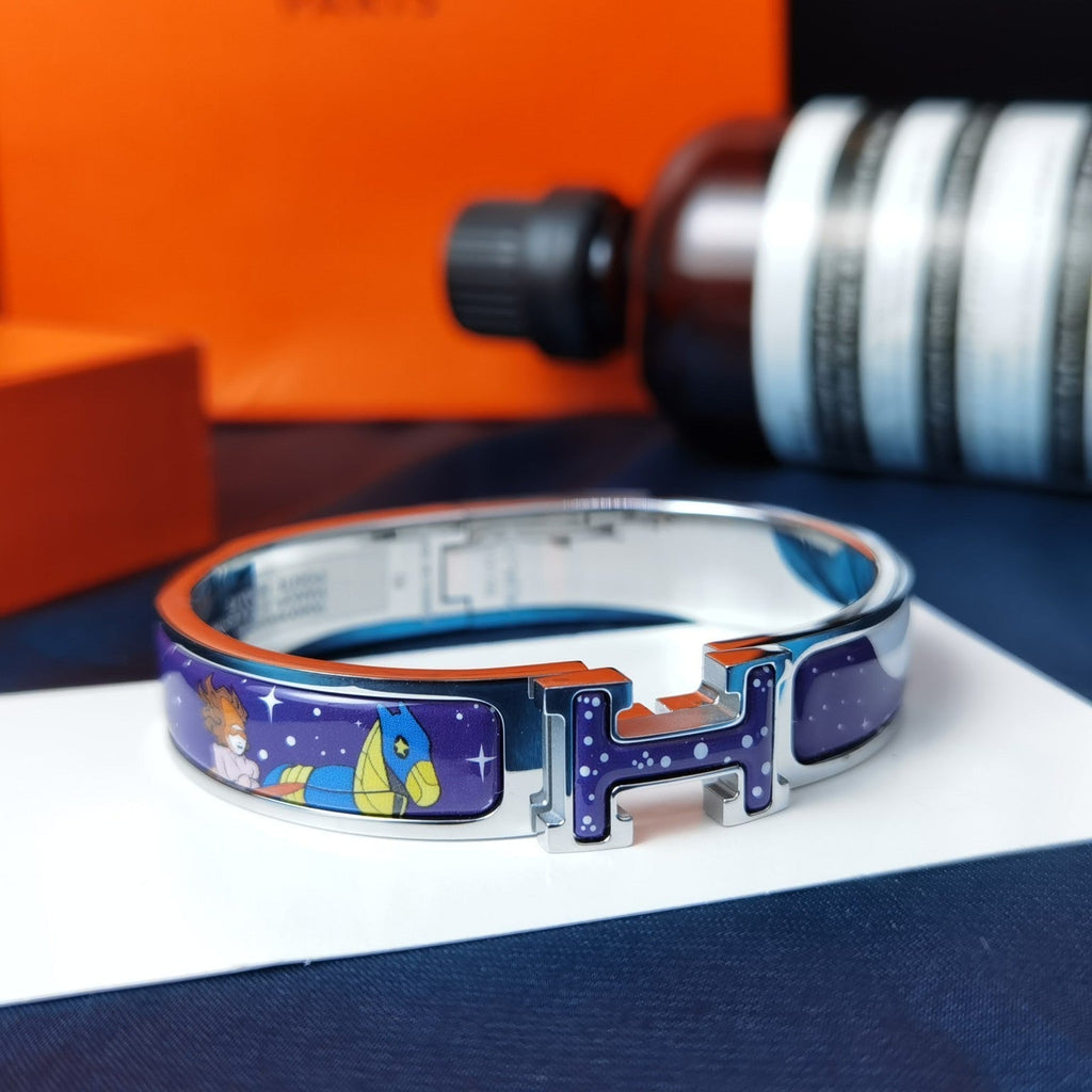 [Clover Jewelry]H STAR AND MOON BRACELET 12MM