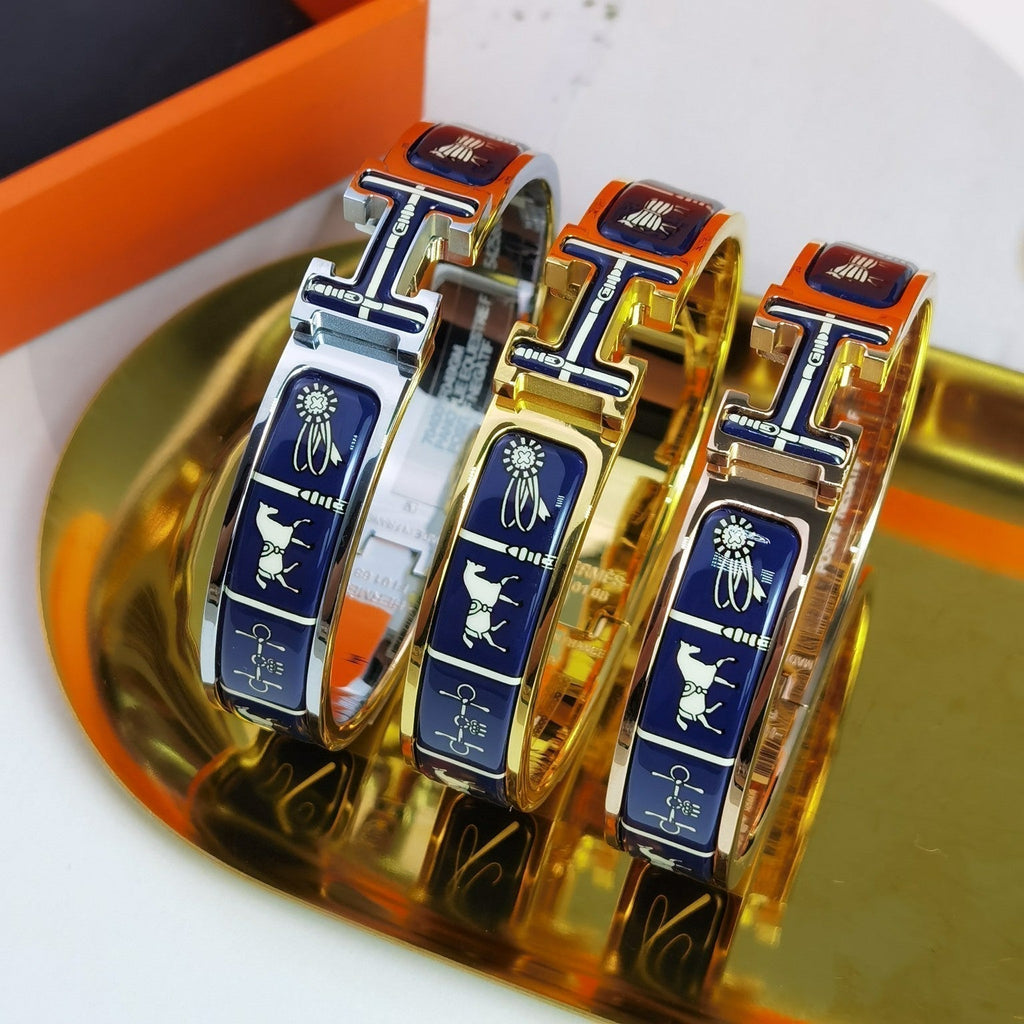 [クローバー・ジュエリー]H クーヴェルチュール ダークブルー ブレスレット