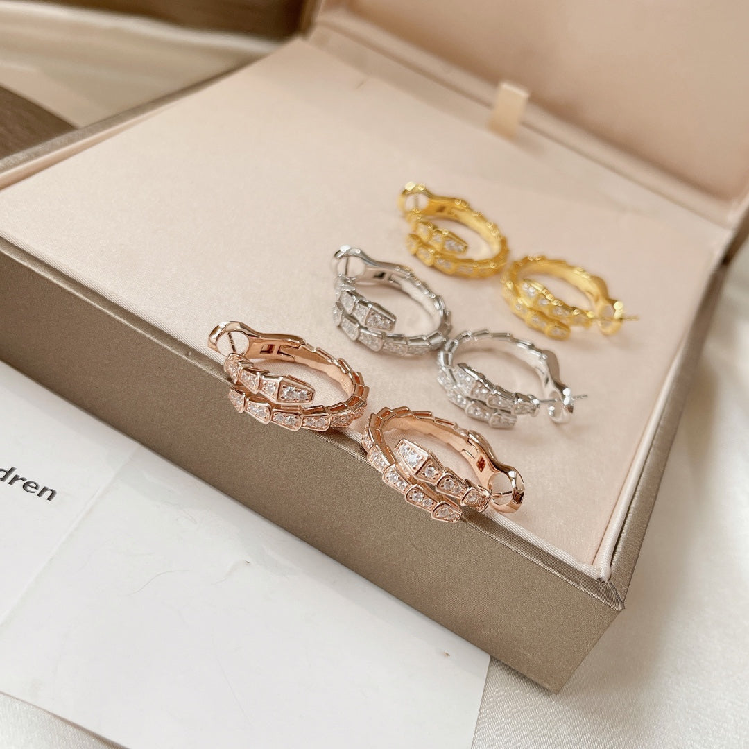 [Clover Jewelry]SERPENTI EARRINGS DIAMOND