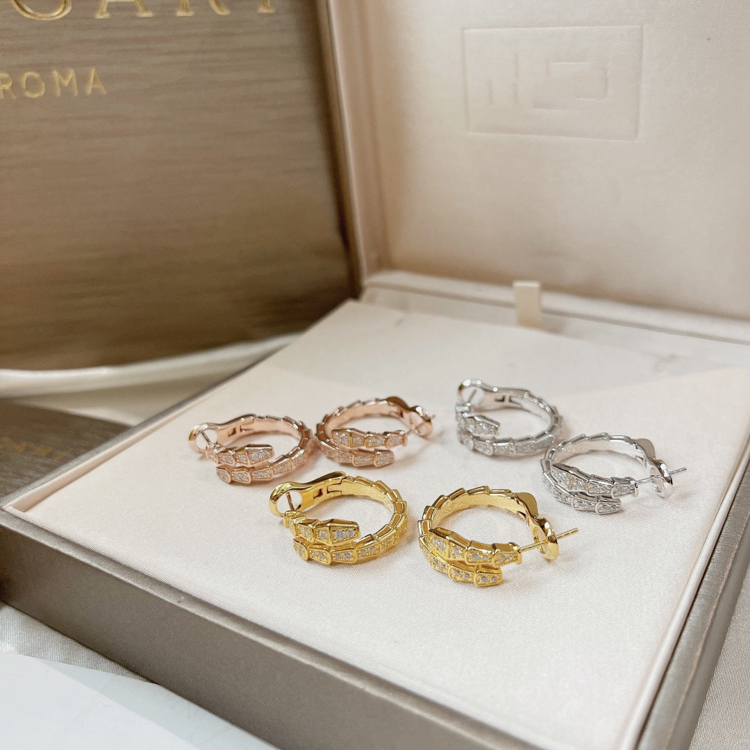 [Clover Jewelery]SERPENTI EARRINGS DIAMOND